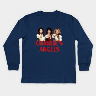 Charlie's Angels - Group - 70s Tv Show Kids Long Sleeve T-Shirt